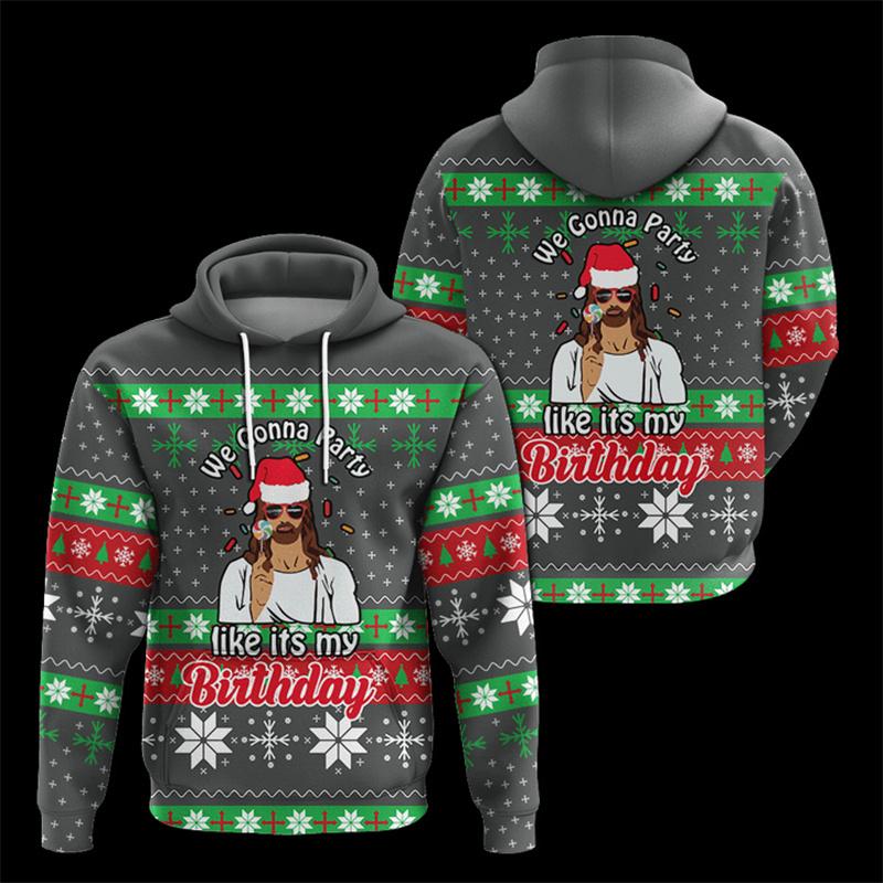 3D Printing Christian Jesus Hoodies For Men Children Fashion Streetwear Hooded Sweatshirts Winter Harajuku Hooded Hoody Clothes