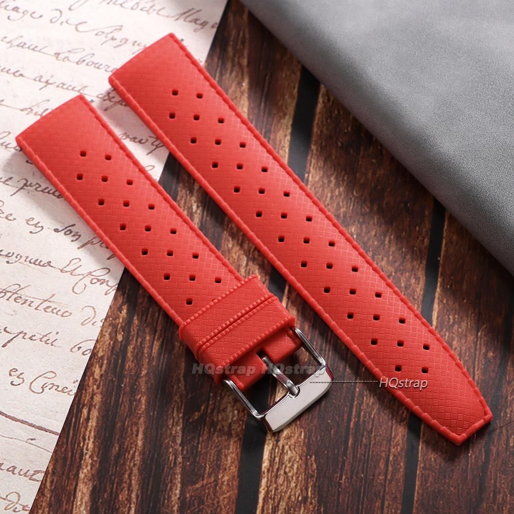 Tropical Silicone Watch Band Quick Release WatchBand 20mm 22mm Rubber Tropic Strap for Smart Watch Waterproof Muti-Color Belt