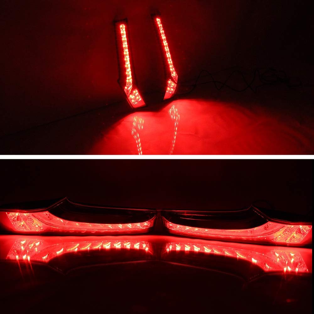 Super Bright Rear Lights Brake Lamp for Fit 2015 2016 2017 2018 2019 2020 Super Bright Car Pillar Running lamp Tail Light Assemblies Driving lamp