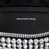 Alexander Wang Crystal Mesh Top Zipper Clutch Crystal Glass Women's Clutch Bag Silver