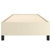 Bed Frame Cream 90x190 cm Artificial Leather