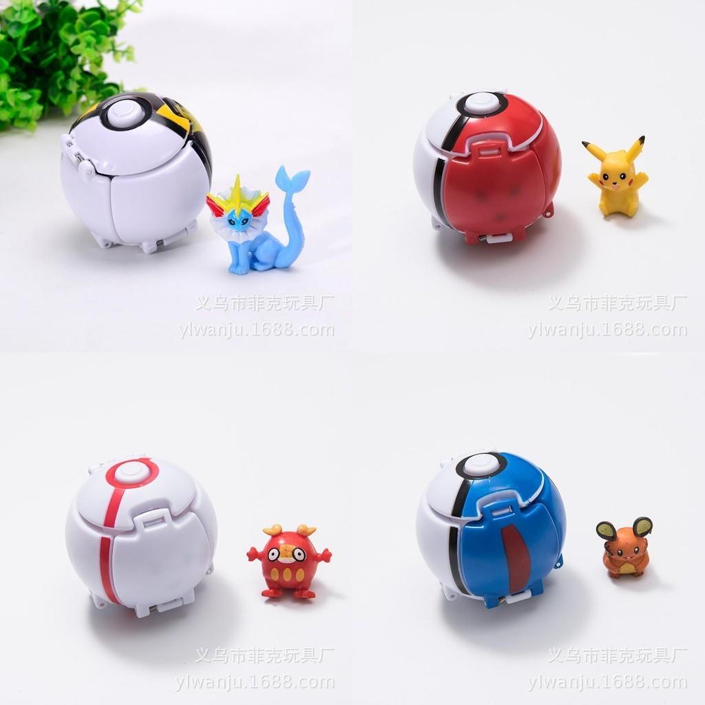 Transforming Elf Ball Pocket Monster Toy Ball With Touch-sensing Explosions Abs Material 7cm Diameter
