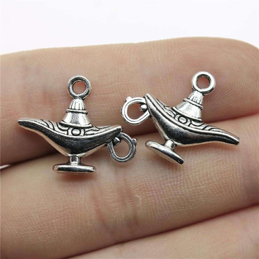 10pcs Antique Silver Color 3D Kettle Charm Pendants Jewelry Accessories 3D Flagon Charms 3D Teapot Charms