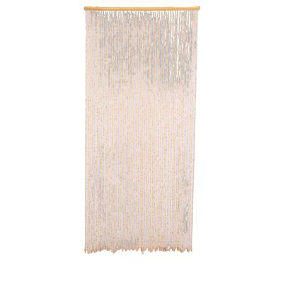 Retro Style Bamboo Strip Curtain, Solid Wood Beaded Curtain, Bathroom, Living Room, Entryway Partition, Door To Door