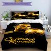 Ronaldo's Muscular Celebration Bedding Set, Breathable Duvet Cover with Pillowcases, Soft Bed Linen for Bedroom Home Decoration, Perfect Festival Birt