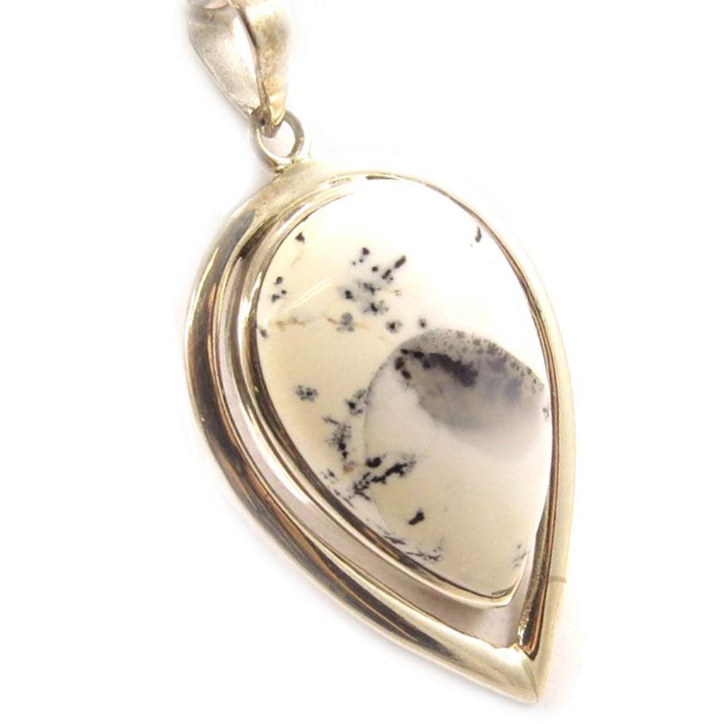 Les Trésors De Lily [D5154] - Pendentif Argent 'Estampe Japonaise' Dendrite