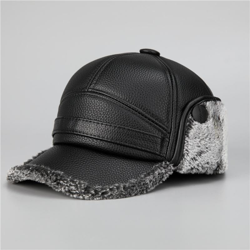 Warm Men's Winter Ear Protection Old Men's Cap Winter Grandpa Hat