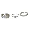 Fairy Layered Zirconia Adjustable Women's Ring - Trendy Shiny Open Index Finger Accessory