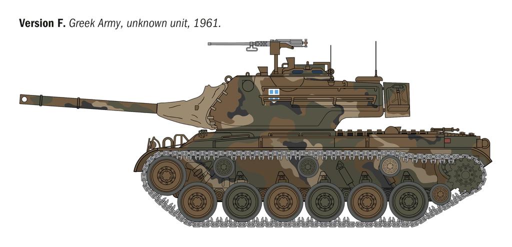 Italeri 1/35 Scale American M47 Patton Plastic Model Kit IT6763 (Tank)