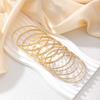 Unique Personality Bracelet Korean Style Hand Jewelry New Metal Bangles Set  Girls
