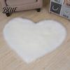 Washable Mats Rug Living Room Soft Texture Water Absorption Mat Strong Love Heart Shape Non-slip