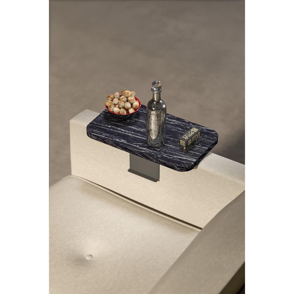 Side Table Adjustable Tray Rectangular Decorative Modern Horizontal Vertical Sofa Table Walnut