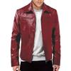 European and American men's PU leather jacket new locomotive leather jacket lapel jacket jacket