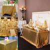 Sparkling Sequin Tablecloth Gold Table Cover Party Supplies Glitter Table Cloth  Hotel