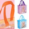 Cartoon Handheld Bags with Handle Nonwoven Fabric Bags 9x9x4Inch For Kids Birthday Wedding Bridal Showers Craft Wrapping