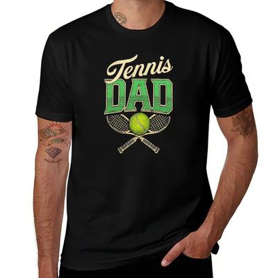 Tennis Dad Fathers Day Gift For Tennis Player Tshirt Halloween Casual Tshirt