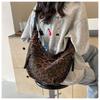 Leopardenmuster Leinwand Knödeltasche, Sportlicher Stil, Lässige und Vielseitige Beliebte Stofftasche, Tragbare und Modische Einzel-Schulter Crossbody-Tasche