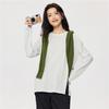 Giordano Women's Cotton Long Sleeve T-shirt with Side Split