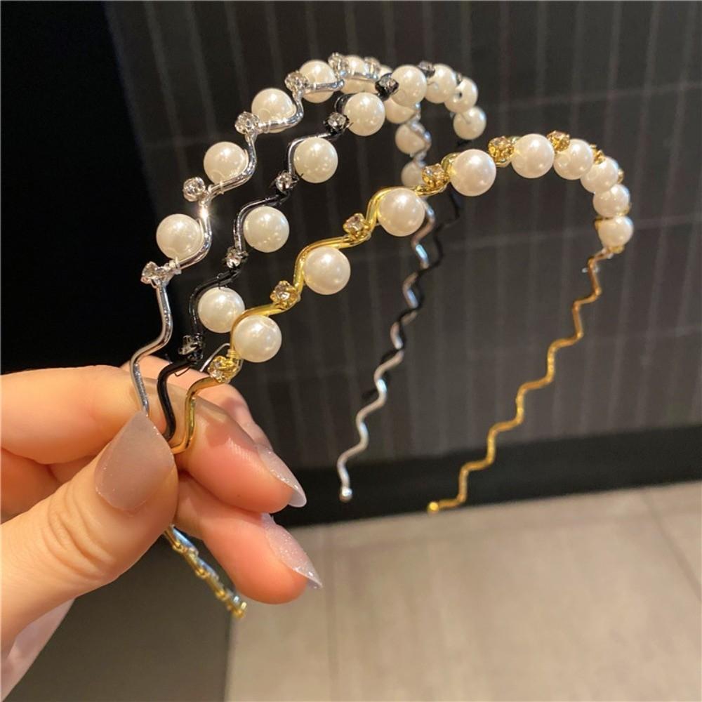 Sweet Hair Band Pearl Hair Hoop Headwear Headband  Hair Accessories