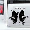 Car Sticker Angels and Demons Car Stickers Creative Sunscreen Decals Waterproof Scratch Proof Vehicle Car Sticker