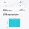 Korean 5-Piece A4 Document Binder: Colored Accordion File with Snap Button, Waterproof Student Folder