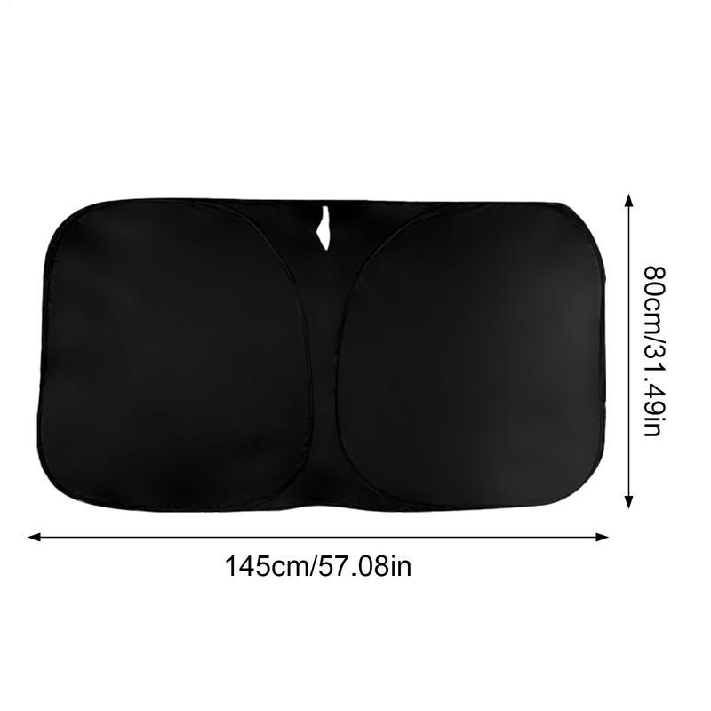 Car Windshield Sun Blocker Car Front Windshield Sunshade Foldable Anti-UV Truck Window Sun Visor Heat Insulation For Most Cars