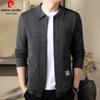 Pierre Cardin Men's Long-Sleeve Knit Cardigan Jacket for Spring and Autumn