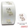 50-500pcs 1inch Clear Gold Foil Thank You Stickers for Envelope Sealing Label Stickers Pretty Things Inside for Gifts Package