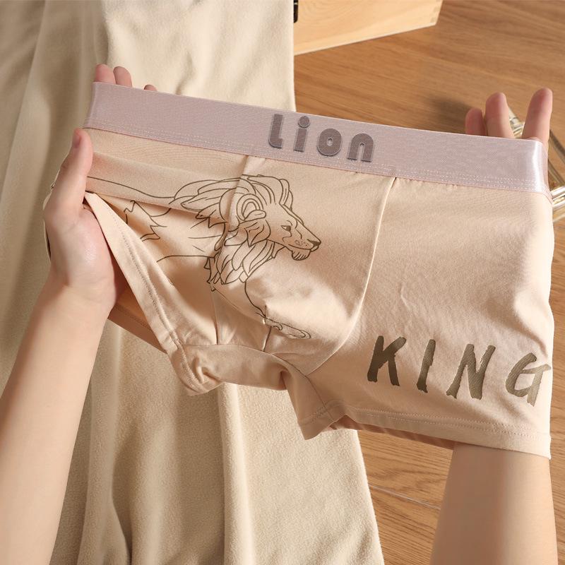 New Men's Breathable Cotton Boxer Briefs - Thin, Mid-Waist, Plus Size