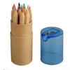 12 Pcs/ Box Wooden Writing Colored Pencils Colors Sharpener Child Gift Color Pencil Set School Students Art Supplies