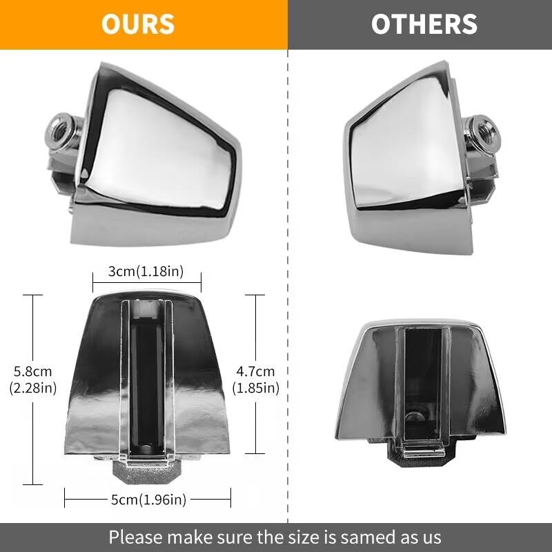 Chrome Exterior Left Or Right Door Handle End Cap Cover For Hummer H3T 2009 2010 H3 2006 2007 2008 2009 2010 5932907 15932-907