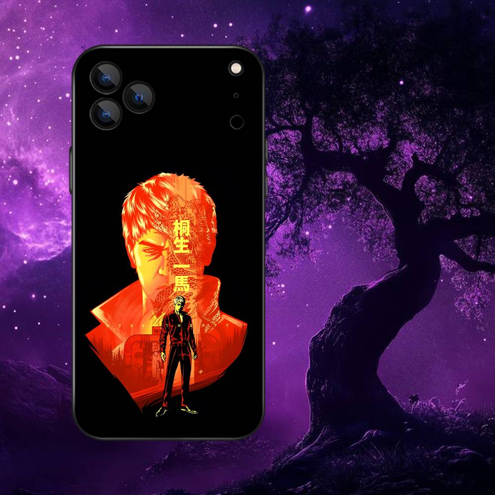 Game Y-Yakuza 0 Phone Case For iPhone 17,16,15,14,13,12,11,Pro Max,XSX,,XR,SE,Mini,8,7,Soft Silicone Black Cover