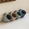 Delicate Handle Mug Minimalist Solid Color Cup Household Ceramic Cup Water Cup Large Capacity Breakfast Cup Teacup