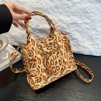 New Women's Shoulder Bag with Leopard Print Famous Small Crossbody Bag