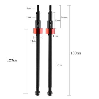 1pcs Metal Front Rear Drive Shaft CVD Driveshaft 86246 Replacement for HPI Savage X Flux XL 1/8
