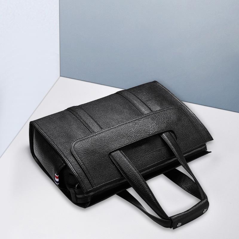 Men's Handbag Genuine Leather Men's Handbag Top Layer Cowhide Computer Bag Business Large Capacity Briefcase Bag