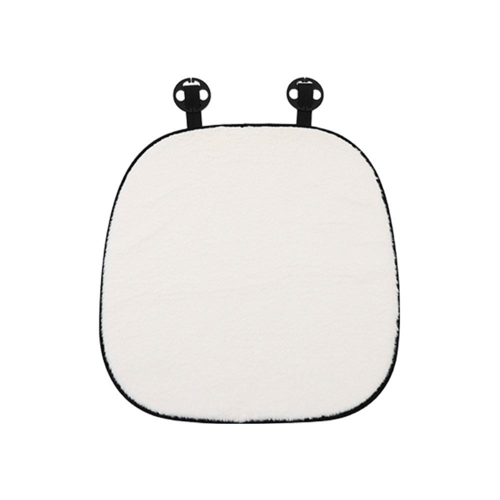 

Short Plush Car Seat Cushion Thickened Car Warm Cushion Decoration Car Seat Cover Winter White Front Pad