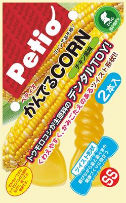 Petio Dog Toy Kandelu CORN Twist Chicken Flavor for Ultra Small Dogs SS Size
