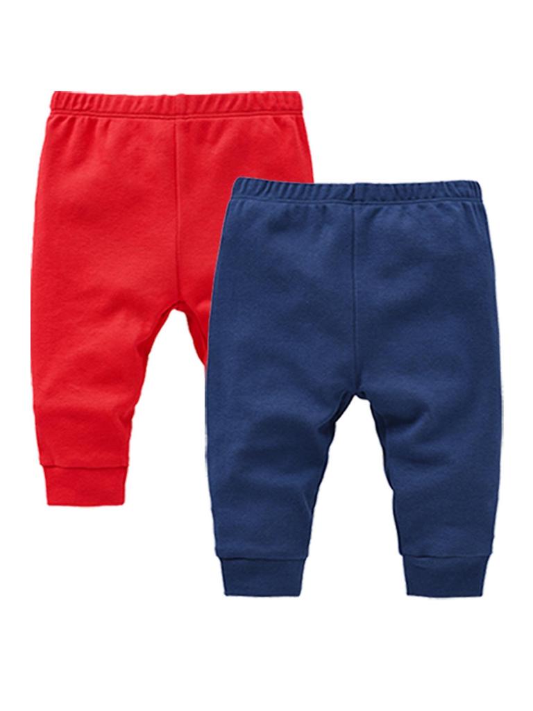 Pure Cotton Newborn Crawling Pants Set – Two-Piece Base Layer for Boys and Girls