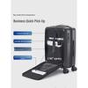 OIWAS Front-Open Carry-On Luggage with USB Charging