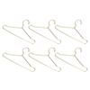 10pcs Stainless Steel Doll House Clothes Hanger Rose Gold Outfit Holder  Wardrobe Storage