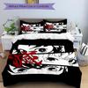 Demon Slayer Anime Print 3Pcs Bedding Set,Duvet Cover with 2 Bedro,Pillowcase Home Birthday Gift