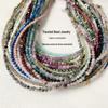 3mm Faceted Natural Stone Necklace with Citrine, Agate, Tourmaline, and Moonstone Beads