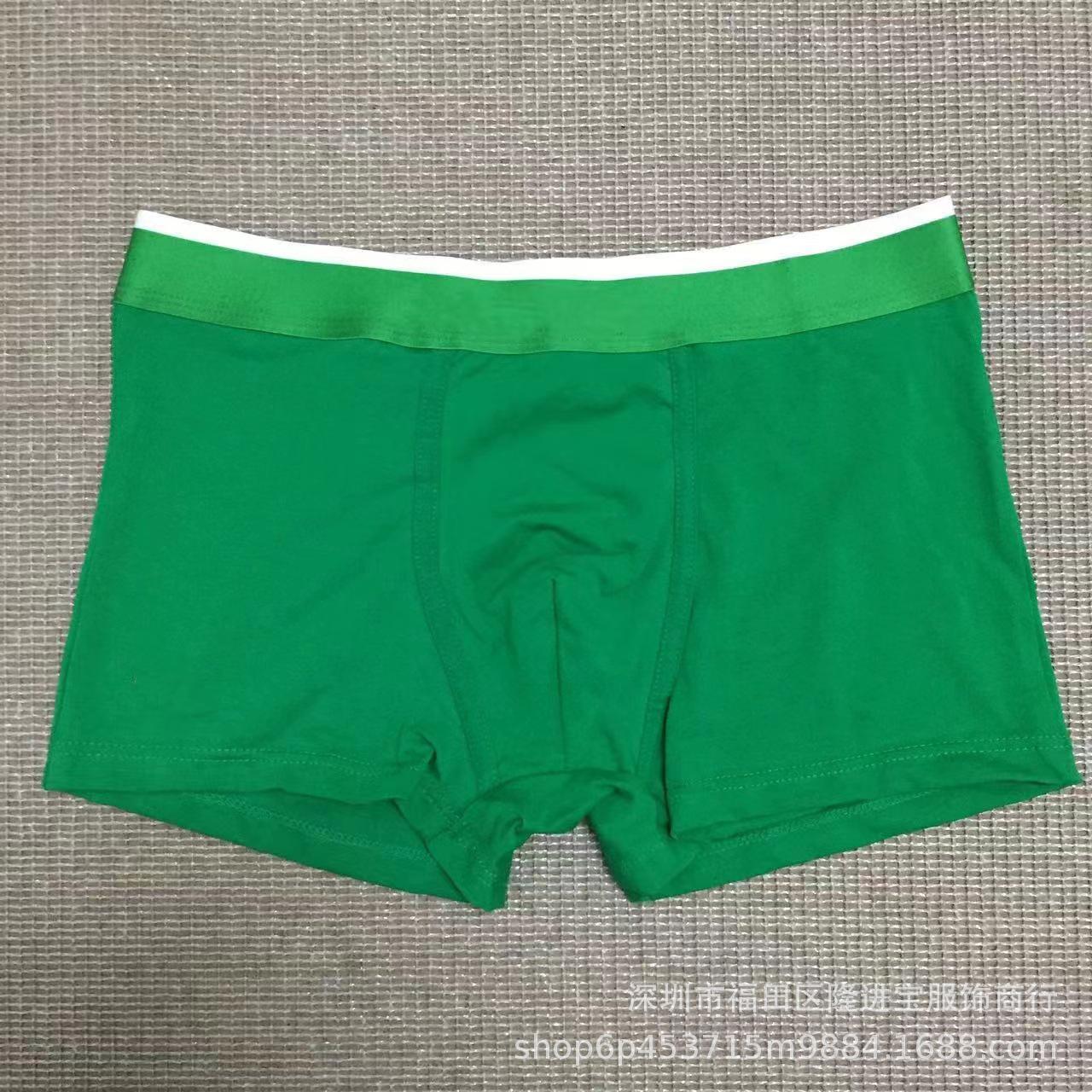 

Модные мужские боксеры из чистого хлопка – молодежный спортивный стиль Large зелёный