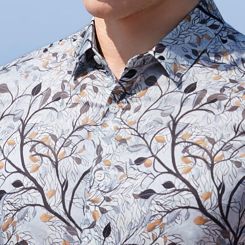 Antonio 100% Mercerized Cotton Floral Printed Shirt