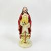 Verlichte Maria Beeld Gloeiende Rozen LED Jezus Christus Beeldje Hars Jezus Beeld Tuinpad