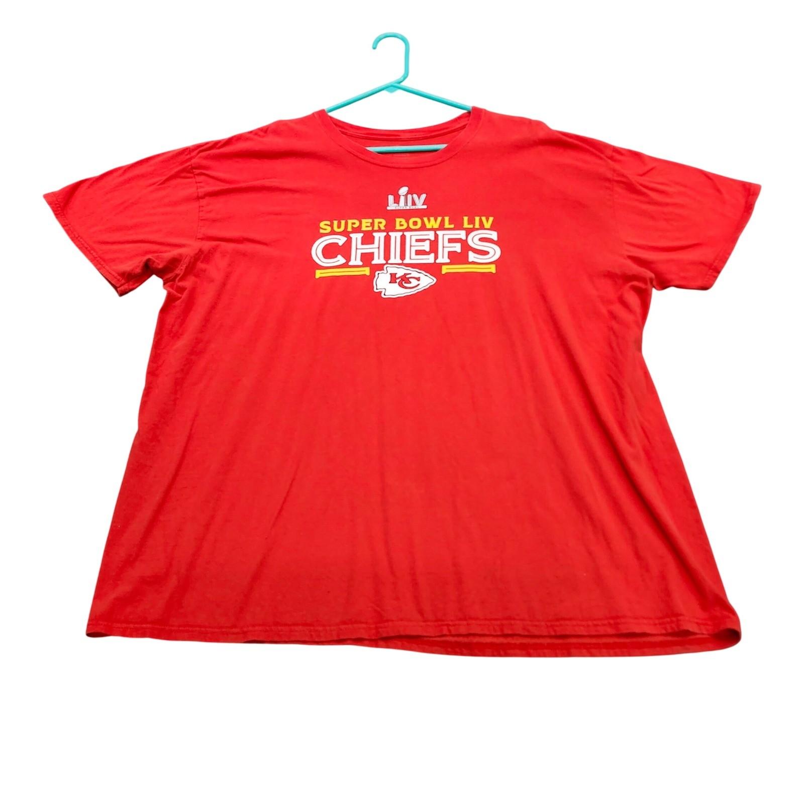Kansas City Chiefs Super Bowl LIV Champions Red Graphic 3XL Fanatics Unisex T-Shirt S