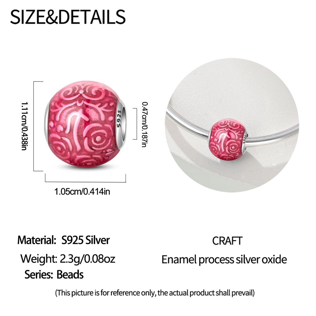 Square Dice Flower Cherry Stopper Clip Beads Fit Original Copper Charm Bracelet Diy Lovely Pendants For Woman Jewelry Gift