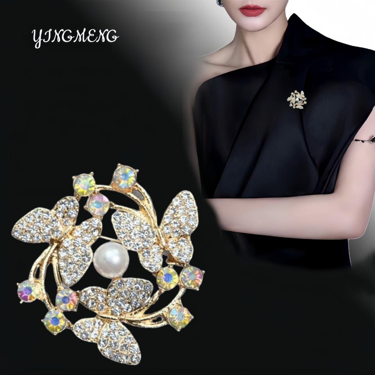 Китайская брошь-бутоньерка с бабочкой: Элегантная женская булавка от случайного обнажения - Высококачественный, универсальный и стильный аксессуар.