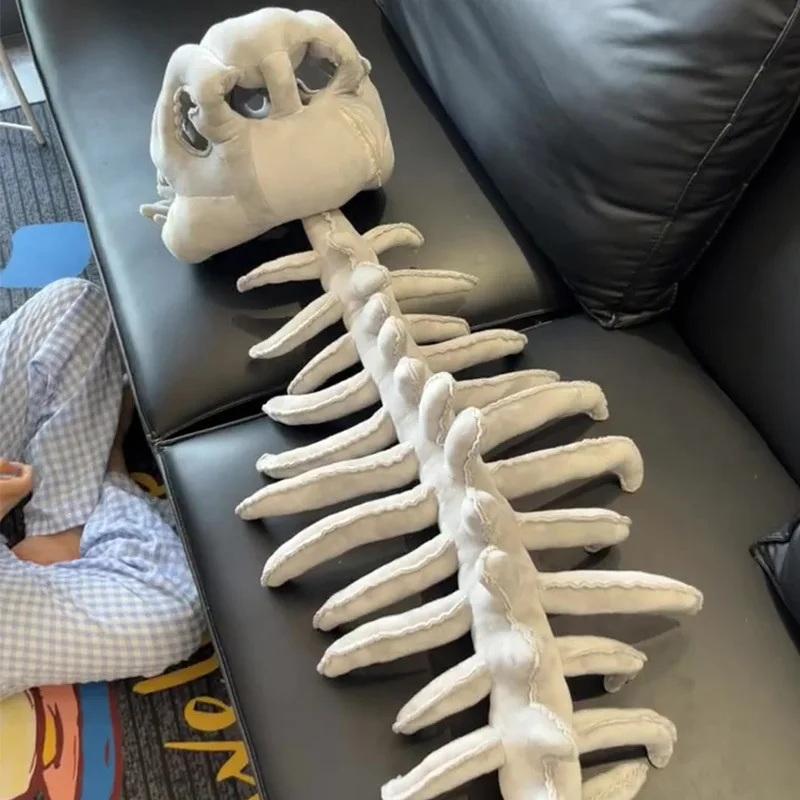 3D Dinosaur Skeleton Plush Toys Funny Novelty Dinosaur Skeleton Cos Props Soft Unique Dinosaur Skeleton Costume Set